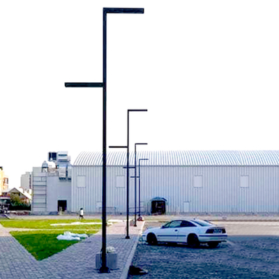 Hot Dip Galvanised Street Light Pole For Public Corrosion Resistant